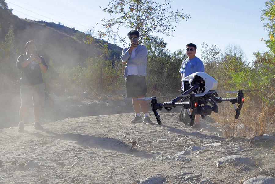 Students Using Drone to Map Dinosaur Tracks in New Mexico